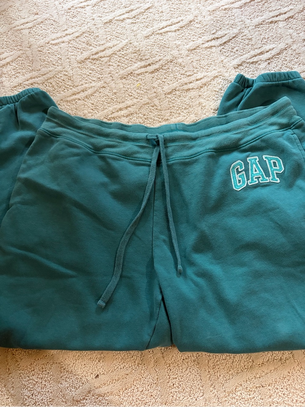 GAP Green Teal Drawstring Sweatpants